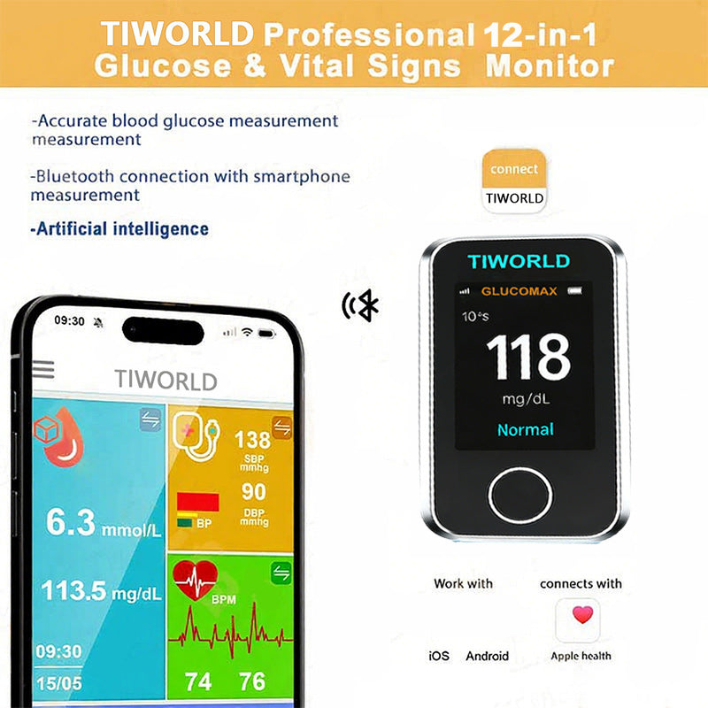GlucoSense™ Wellness Monitoring Watch – Fast & Easy Daily Tracking