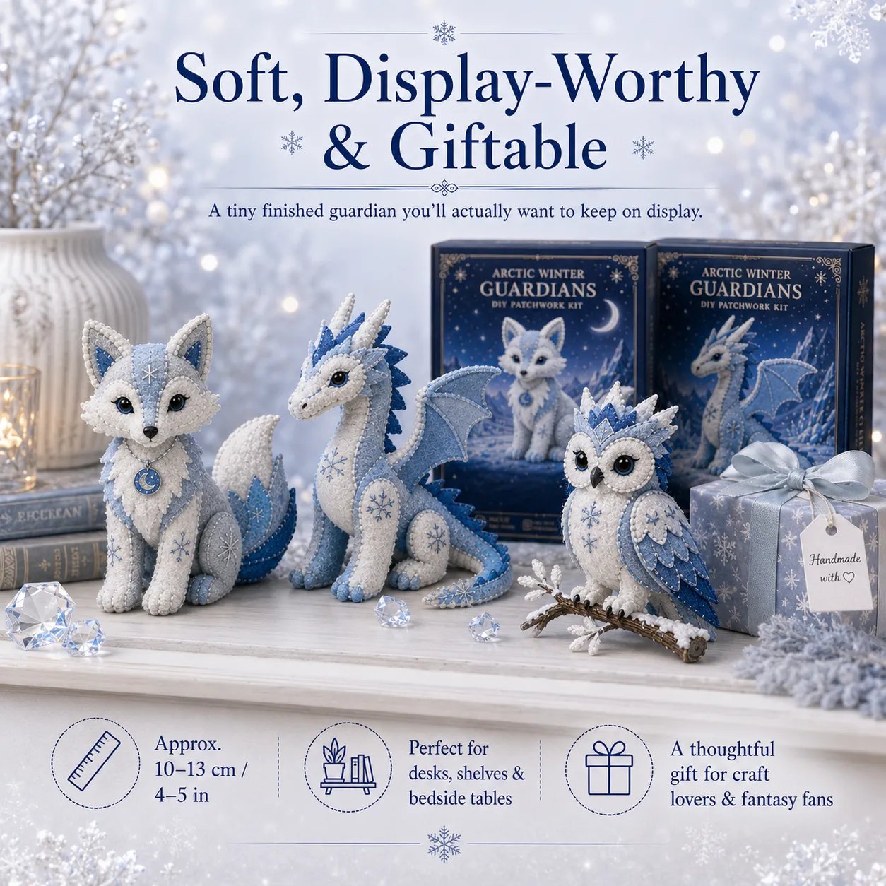 🔥LAST DAY 50% OFF - ❄️Arctic Winter Guardians DIY Patchwork Kit✨🏆
