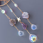 🌙🌸Olivenorma Natural Gemstone Moon Pendant For Meditation Spiritual Growth And Emotional Balance Crystal Wind Chime