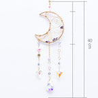 🌙🌸Olivenorma Natural Gemstone Moon Pendant For Meditation Spiritual Growth And Emotional Balance Crystal Wind Chime
