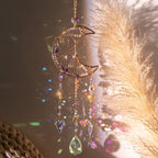 🌙🌸Olivenorma Natural Gemstone Moon Pendant For Meditation Spiritual Growth And Emotional Balance Crystal Wind Chime