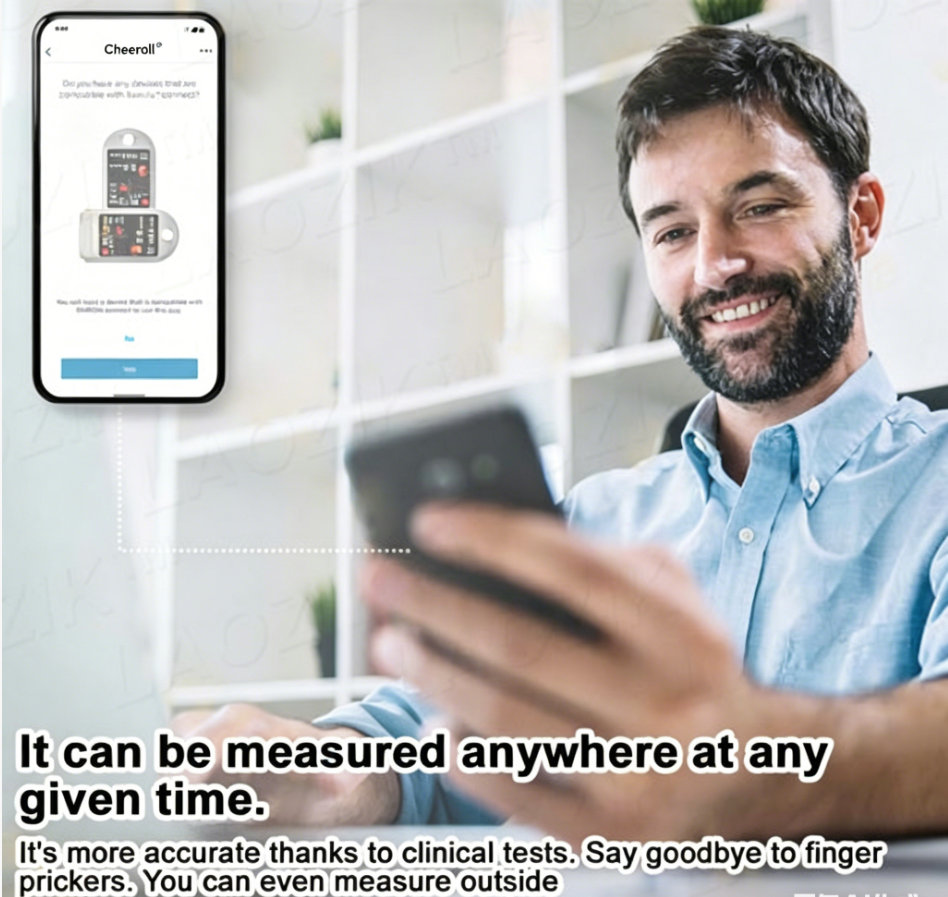 🩸 Subsidized Product | Cheeroll® Professional-Grade 12-in-1 Blood Glucose & Vital Signs Monitor — Painless, fast, and accurate; FDA-certified (Made in California, USA)