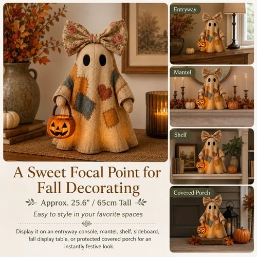 🔥🎁[Halloween Gifts]Lighted Vintage Patchwork Ghost-Buy 2 Get Free Shipping🔥