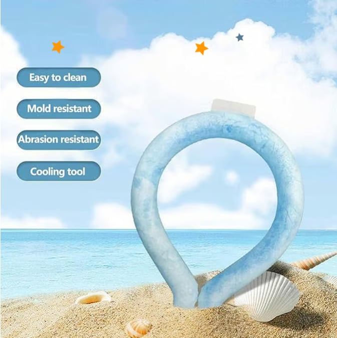 🔥LAST DAY 50% OFF - 🧊Reusable Cooling Neck Ring – Long-Lasting Sweat-Free Relief❄️🏆