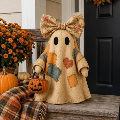 🔥🎁[Halloween Gifts]Lighted Vintage Patchwork Ghost-Buy 2 Get Free Shipping🔥