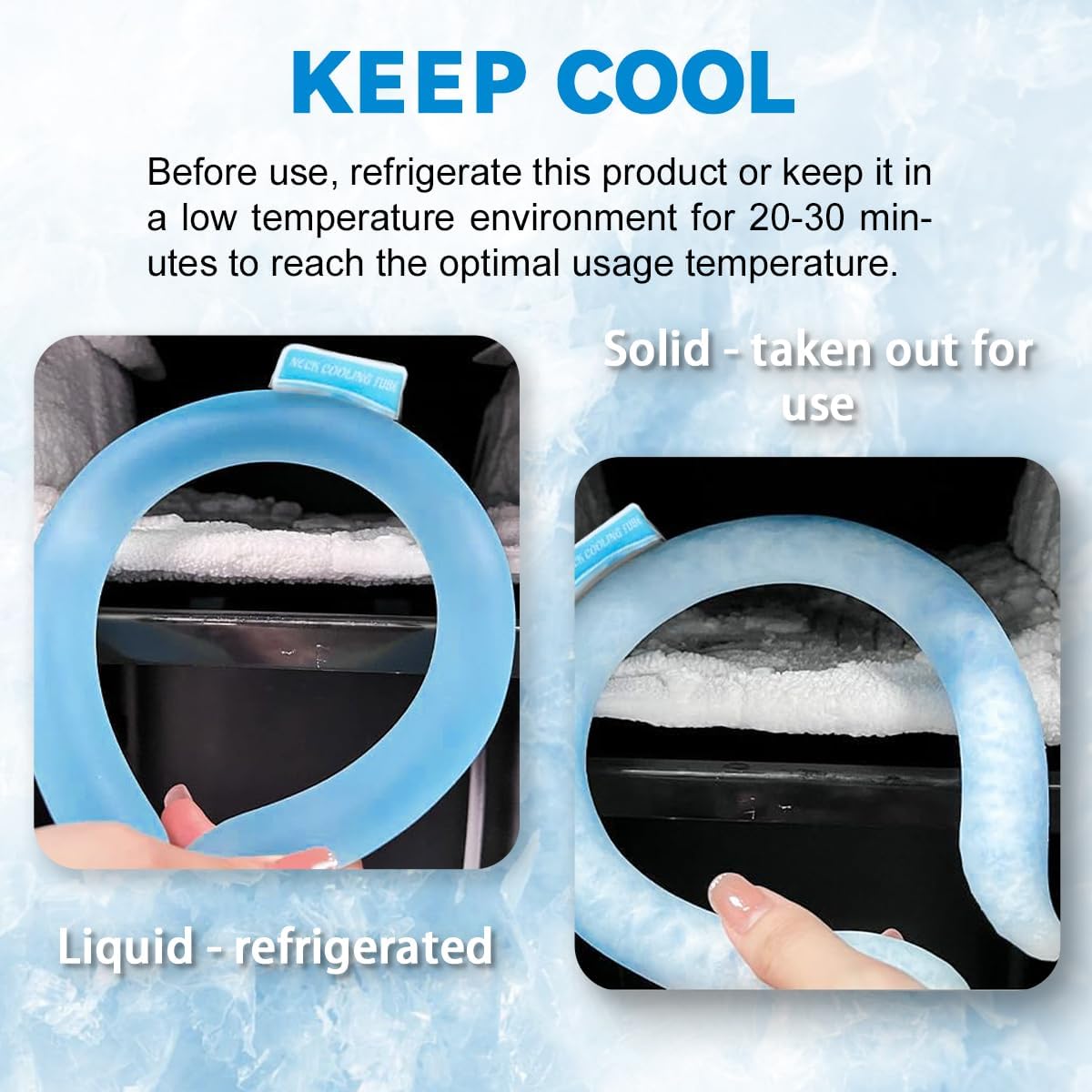 🔥LAST DAY 50% OFF - 🧊Reusable Cooling Neck Ring – Long-Lasting Sweat-Free Relief❄️🏆