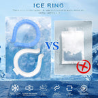 🔥LAST DAY 50% OFF - 🧊Reusable Cooling Neck Ring – Long-Lasting Sweat-Free Relief❄️🏆