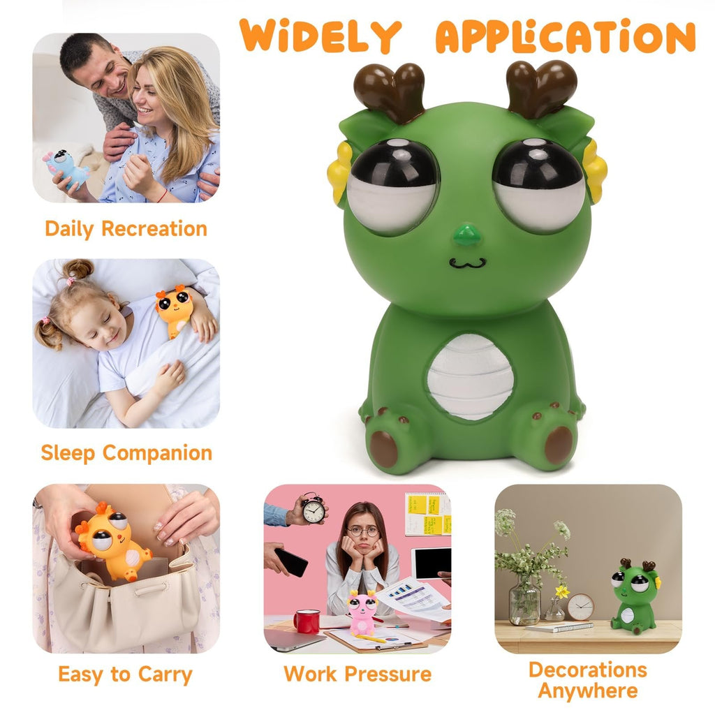 Hot Sale🔥2026 Squeeze Eye Popping Out Stress Relief Cute Dragon Toy🏆