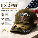 ⚡Father’s Day Sale - ❤️ U.S. Army 250th Anniversary Commemorative Embroidered Cap 🇺🇸
