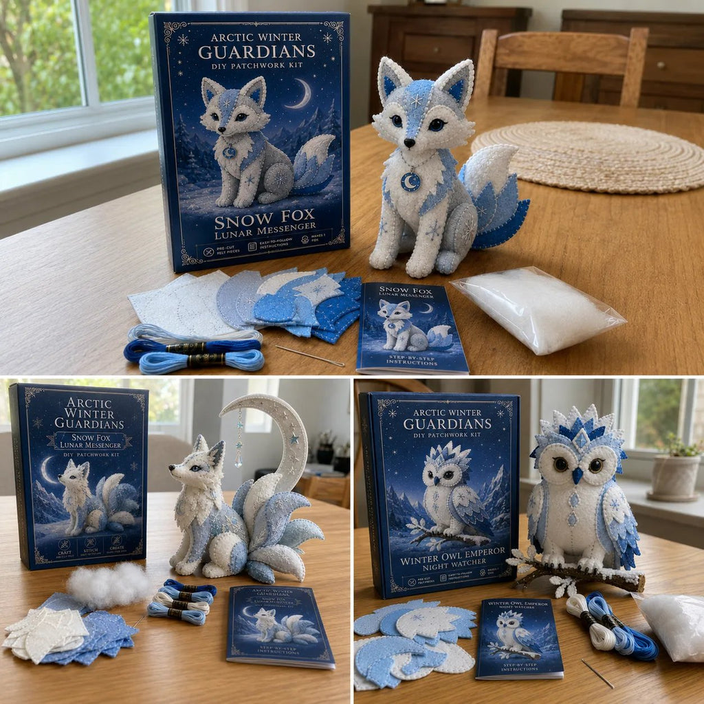 🔥LAST DAY 50% OFF - ❄️Arctic Winter Guardians DIY Patchwork Kit✨🏆