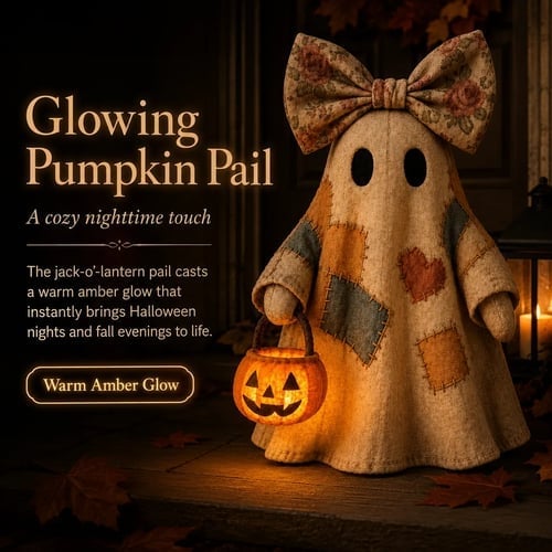 🔥🎁[Halloween Gifts]Lighted Vintage Patchwork Ghost-Buy 2 Get Free Shipping🔥