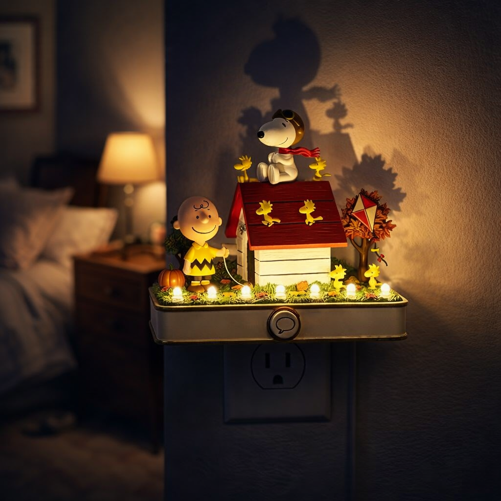 Peanuts Collectible Night Light🐶👧