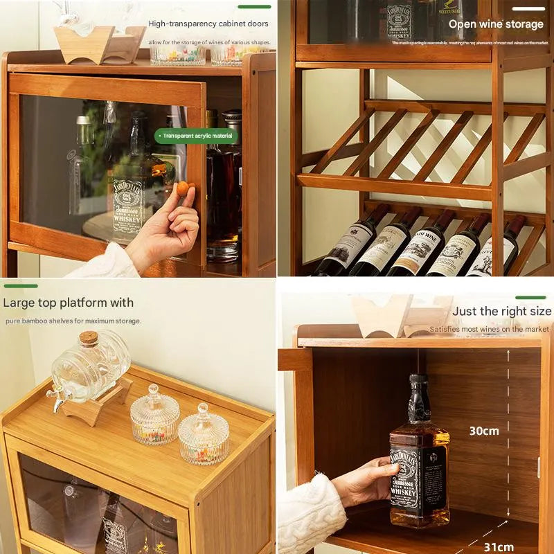 Living room wine cabinet, wall-mounted storage cabinet, display cabinet with a high-end feel, wine display case