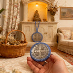 🙏🏼 Embroidered Saint Benedict medals – Protection and blessing for your home ✨🔥