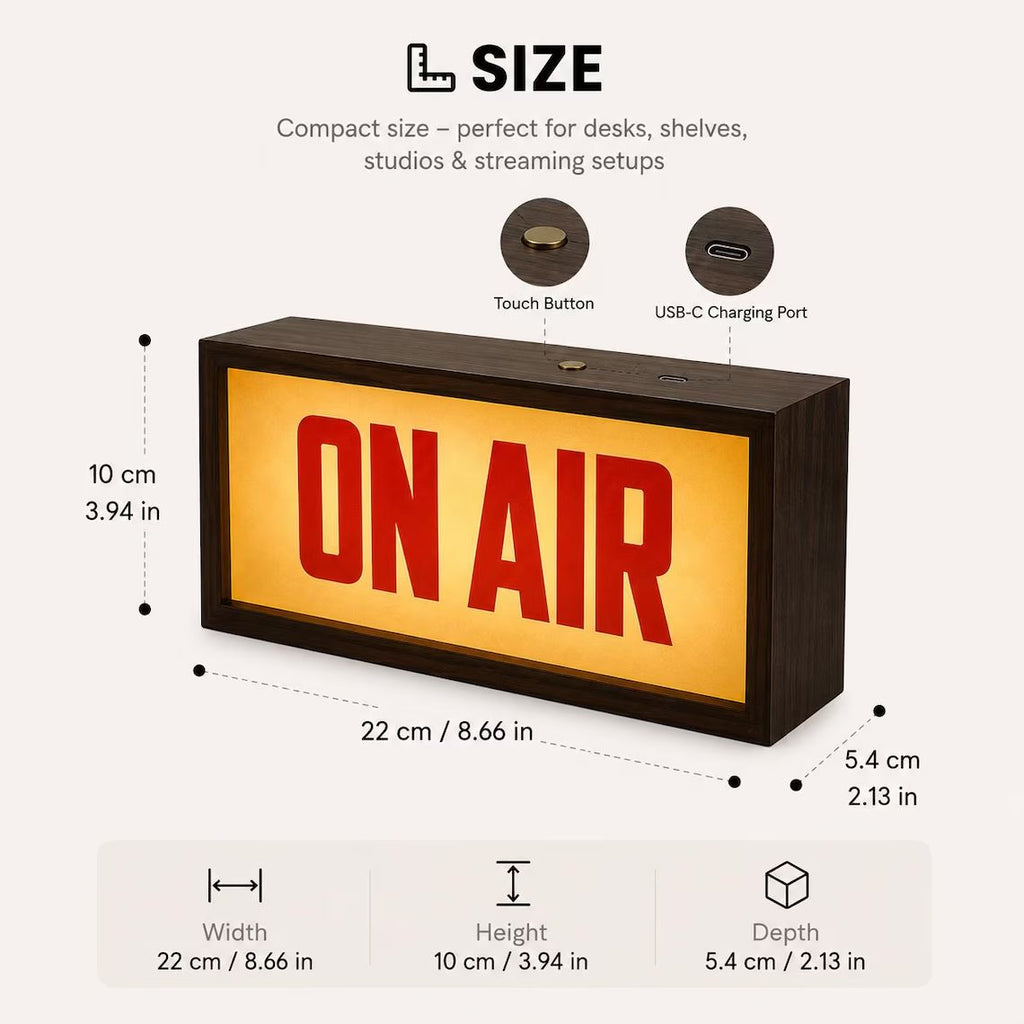 ON AIR Sign Lamp, Podcast Box Sign💋