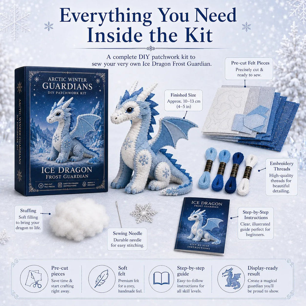 🔥LAST DAY 50% OFF - ❄️Arctic Winter Guardians DIY Patchwork Kit✨🏆