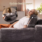 ☁️ [1-Pack Shipping] Living Room Cloud Sofa ☁️✨ Plush Corduroy, Supreme Comfort