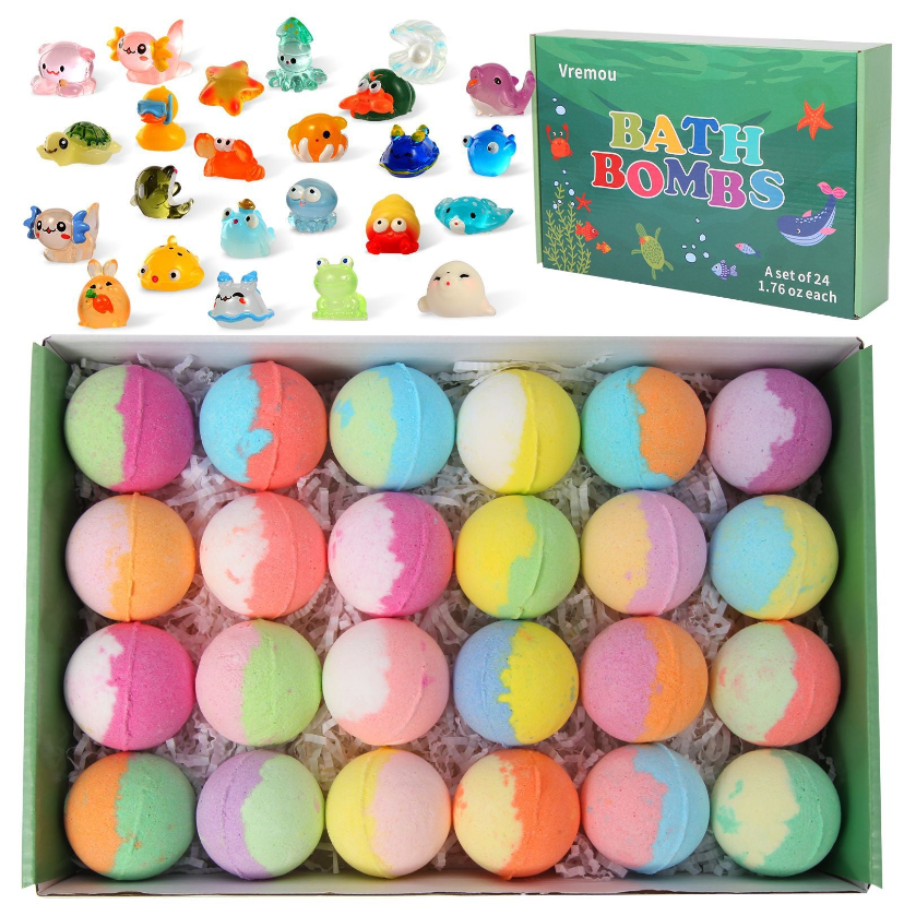 12-Piece Bath Bomb Gift Set for Kids🏆