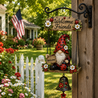 🔥Limited time 50% OFF – Rustic Garden Gnome Bell Outdoor Decor 🐞🌼🔥