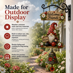 🔥Limited time 50% OFF – Rustic Garden Gnome Bell Outdoor Decor 🐞🌼🔥