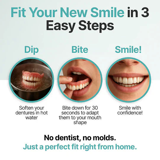 ⏰ HazyGalaxy™ Custom-Fit Dentures ENDS TODAY 70% OFF | Smile with Confidence