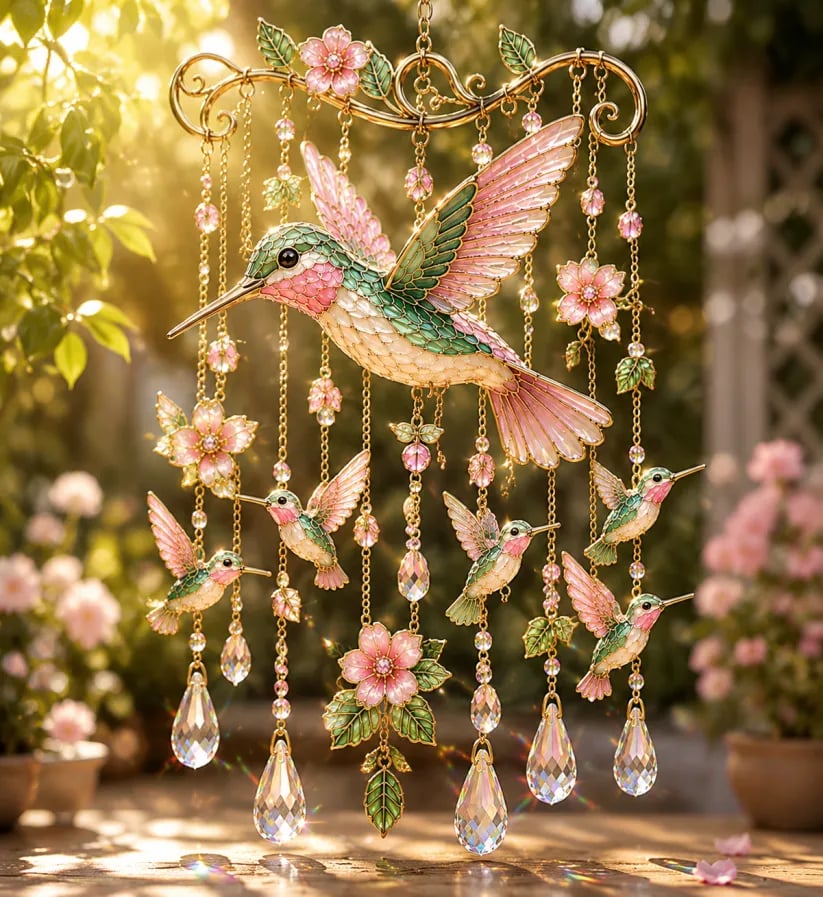 🐦🎐Last Day 49% OFF - 🐦🎐Graceful Hummingbird Wind Chime🏆