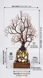 ✨ Bring Positive Energy & Peace Into Your Home With This Stunning Crystal Tree Lamp🔥