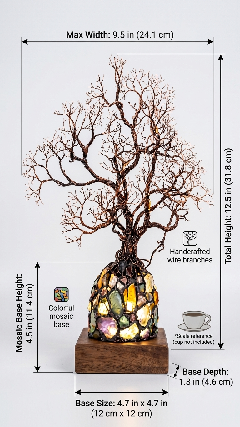 ✨ Bring Positive Energy & Peace Into Your Home With This Stunning Crystal Tree Lamp🔥