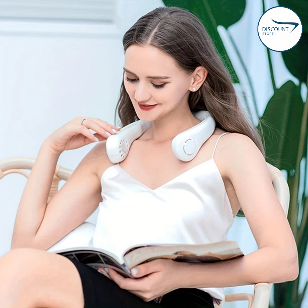 Portable Bladeless Hanging Neck Fan - (IMPORTED)🔥