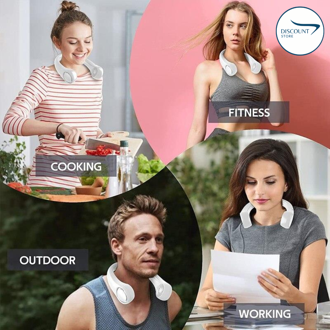 Portable Bladeless Hanging Neck Fan - (IMPORTED)🔥
