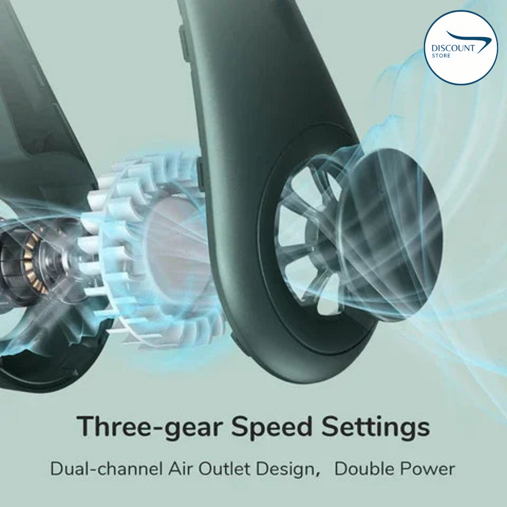 Portable Bladeless Hanging Neck Fan - (IMPORTED)🔥