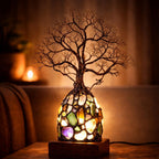 ✨ Bring Positive Energy & Peace Into Your Home With This Stunning Crystal Tree Lamp🔥