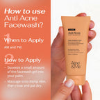 Anti-Acne Gel Face Wash with Salicylic Acid & Niacinamide for Pimples