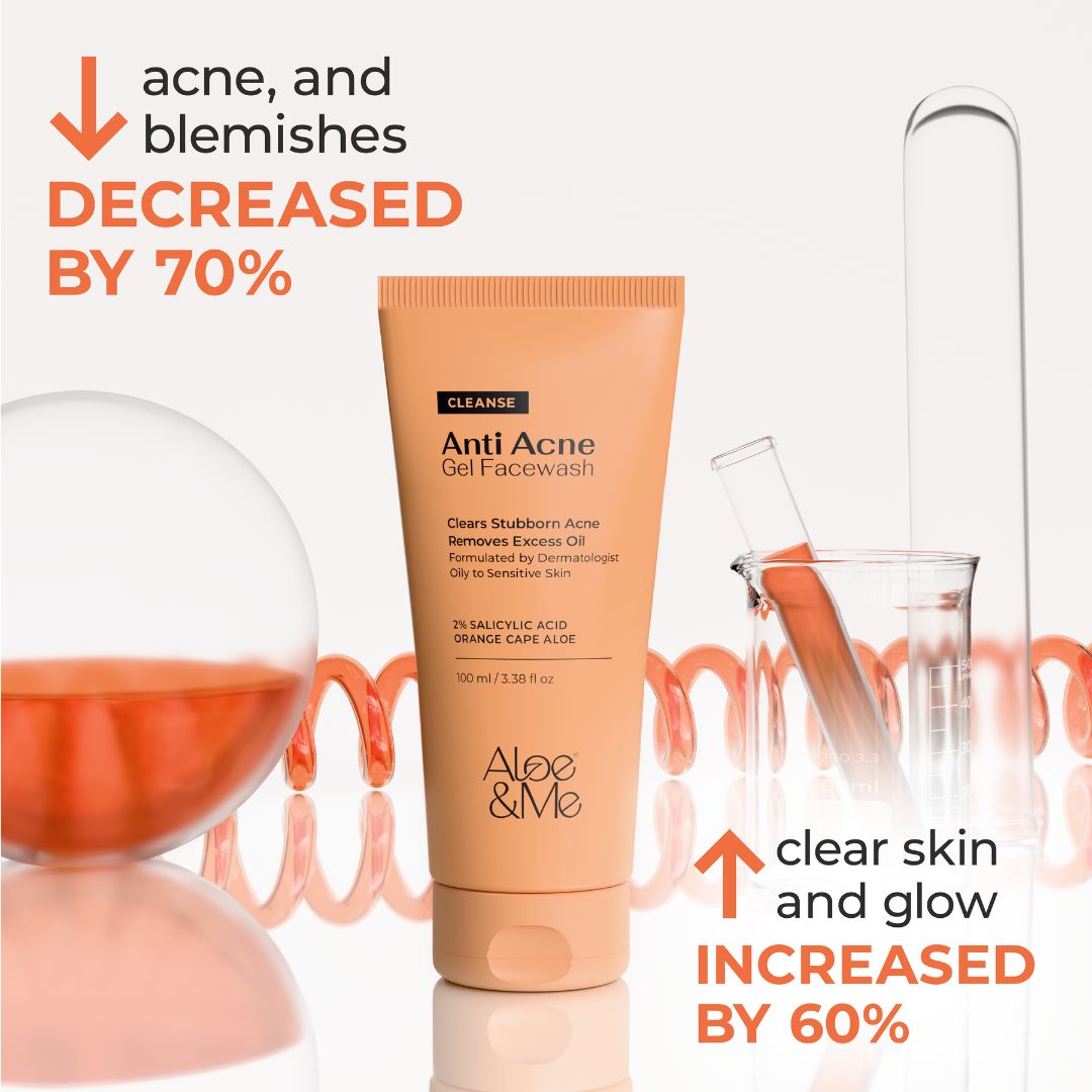 Anti-Acne Gel Face Wash with Salicylic Acid & Niacinamide for Pimples