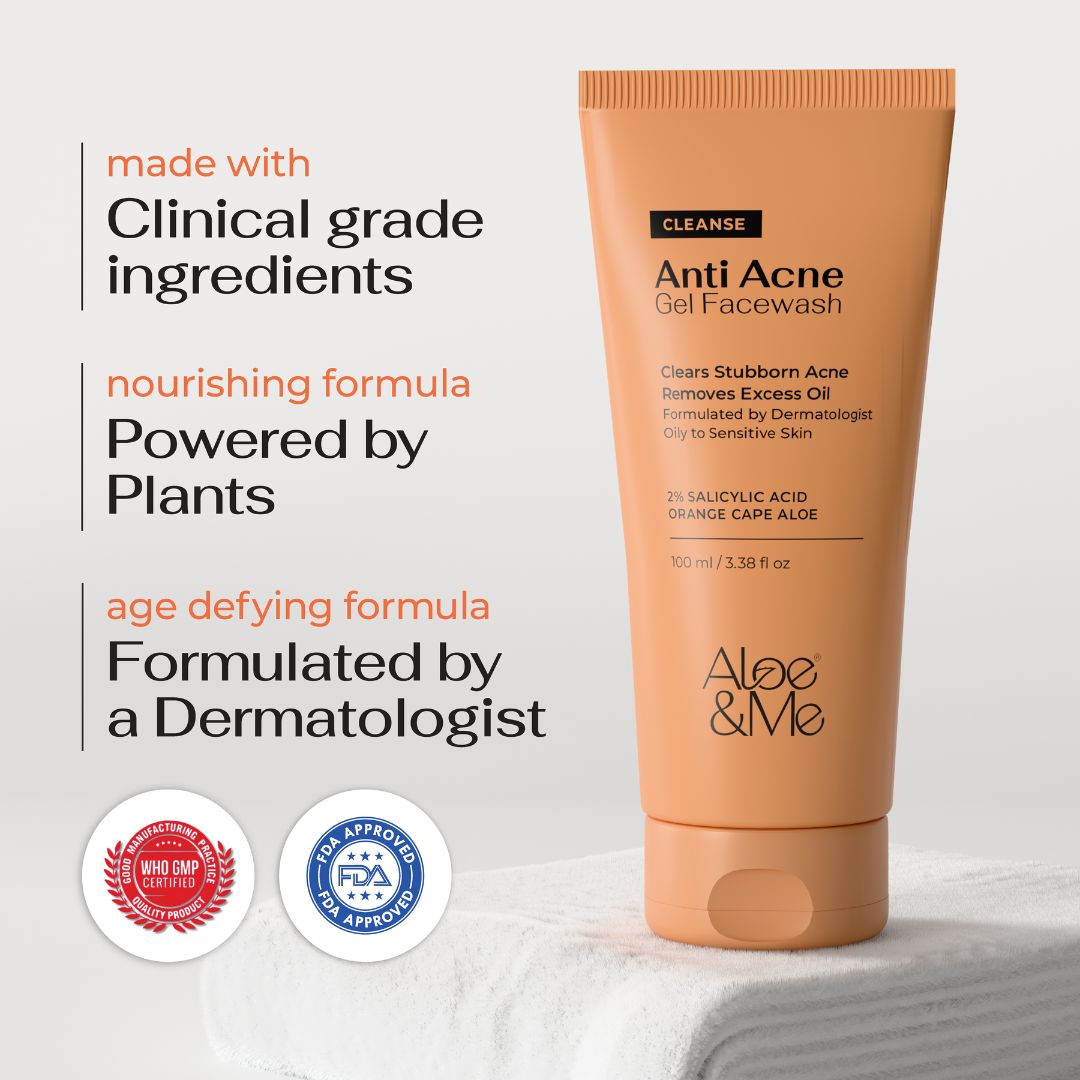 Anti-Acne Gel Face Wash with Salicylic Acid & Niacinamide for Pimples