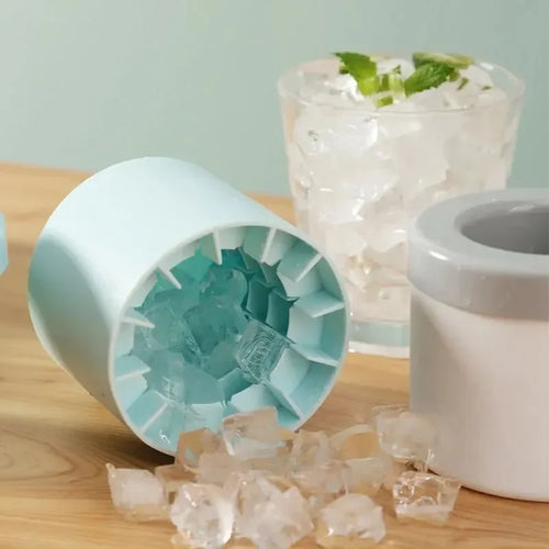 MiniChill 30-Cell Silicone Ice Cube Mold | Round Compact Ice Tray for Quick Freezing🔥