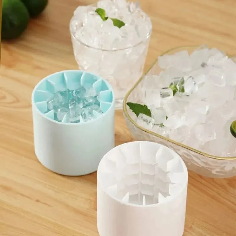 MiniChill 30-Cell Silicone Ice Cube Mold | Round Compact Ice Tray for Quick Freezing🔥