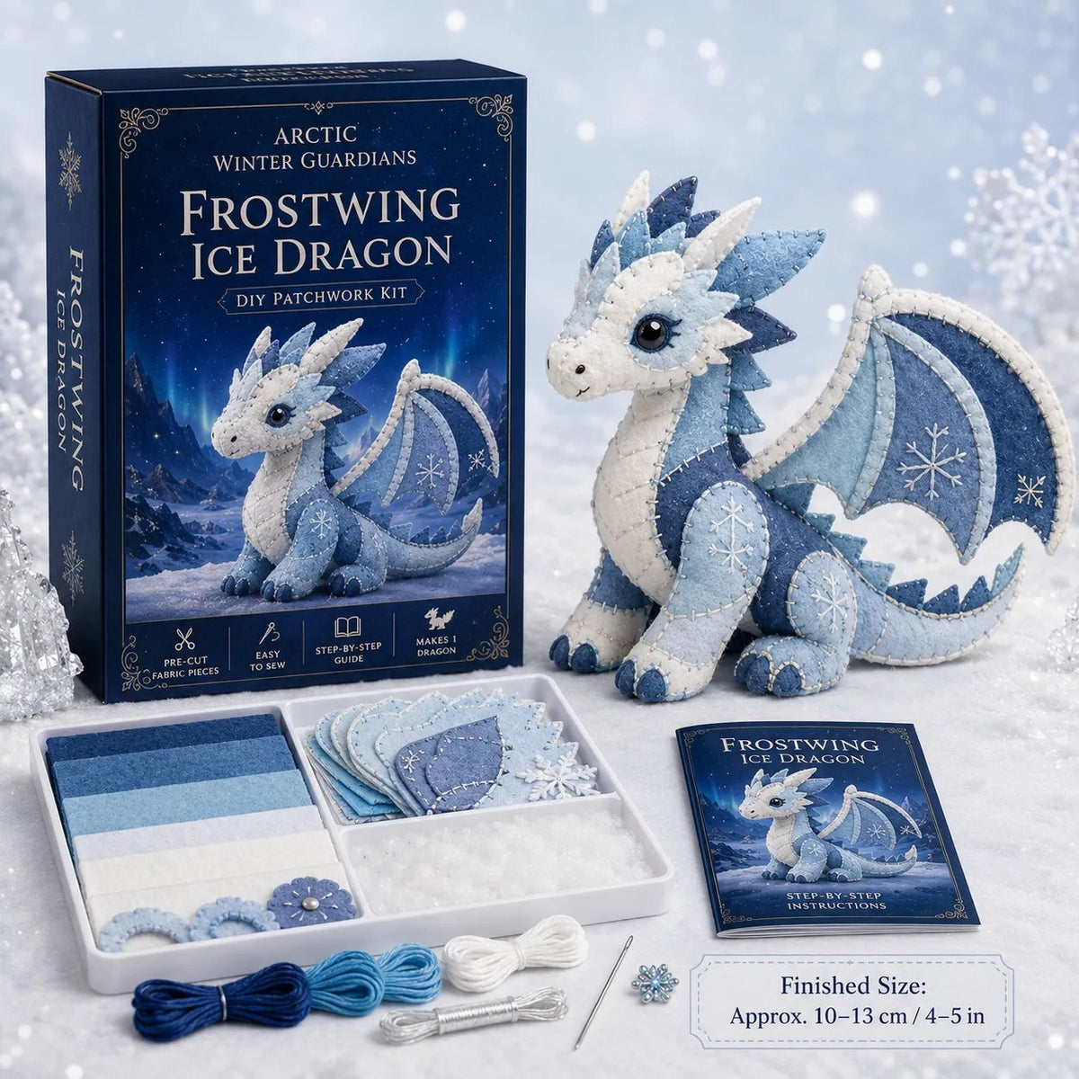 🔥LAST DAY 50% OFF - ❄️Arctic Winter Guardians DIY Patchwork Kit✨🏆