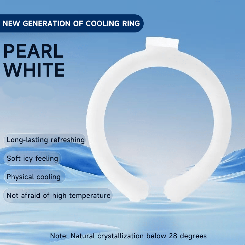 🔥LAST DAY 50% OFF - 🧊Reusable Cooling Neck Ring – Long-Lasting Sweat-Free Relief❄️🏆