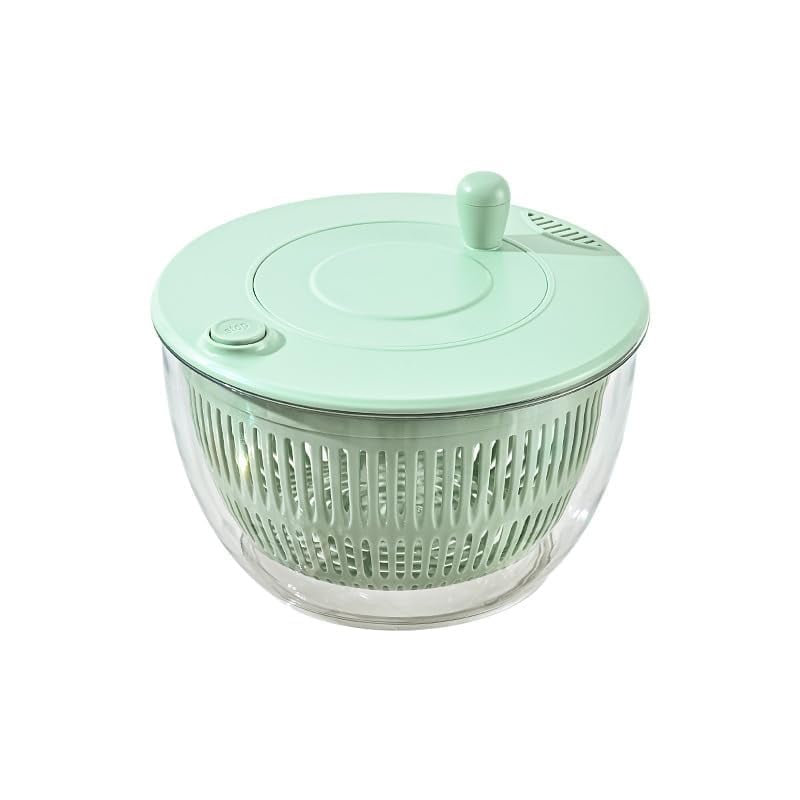 🥗 3-in-1 Large Salad Spinner Set | 5.3 Qt Vegetable Washer with Slicer & Strainer for Kitchen🔥