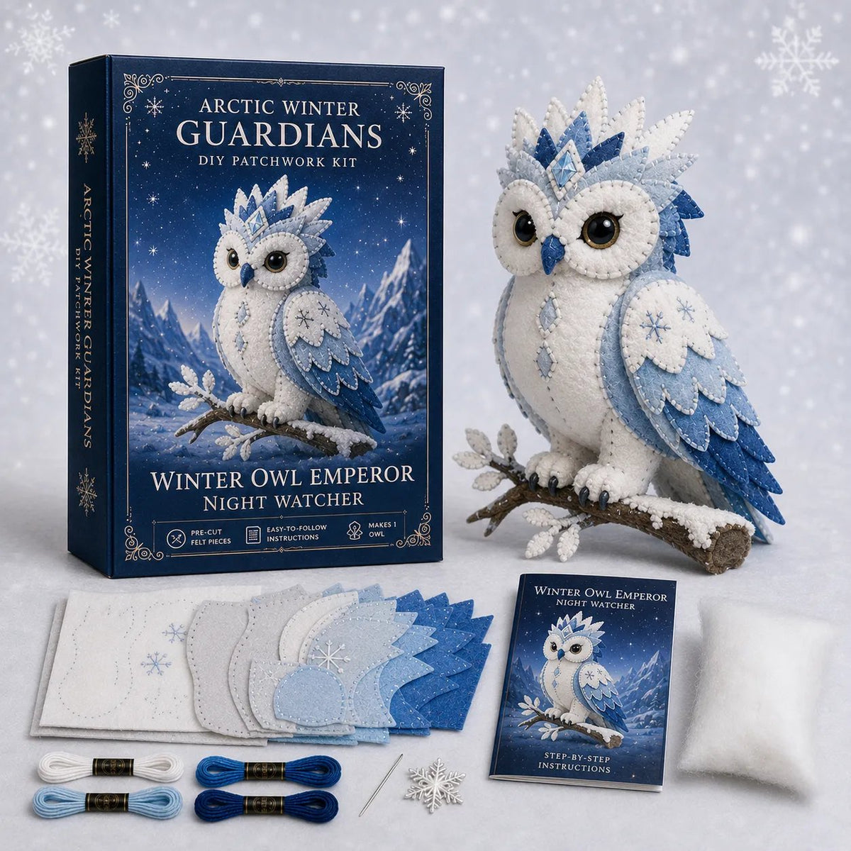 🔥LAST DAY 50% OFF - ❄️Arctic Winter Guardians DIY Patchwork Kit✨🏆