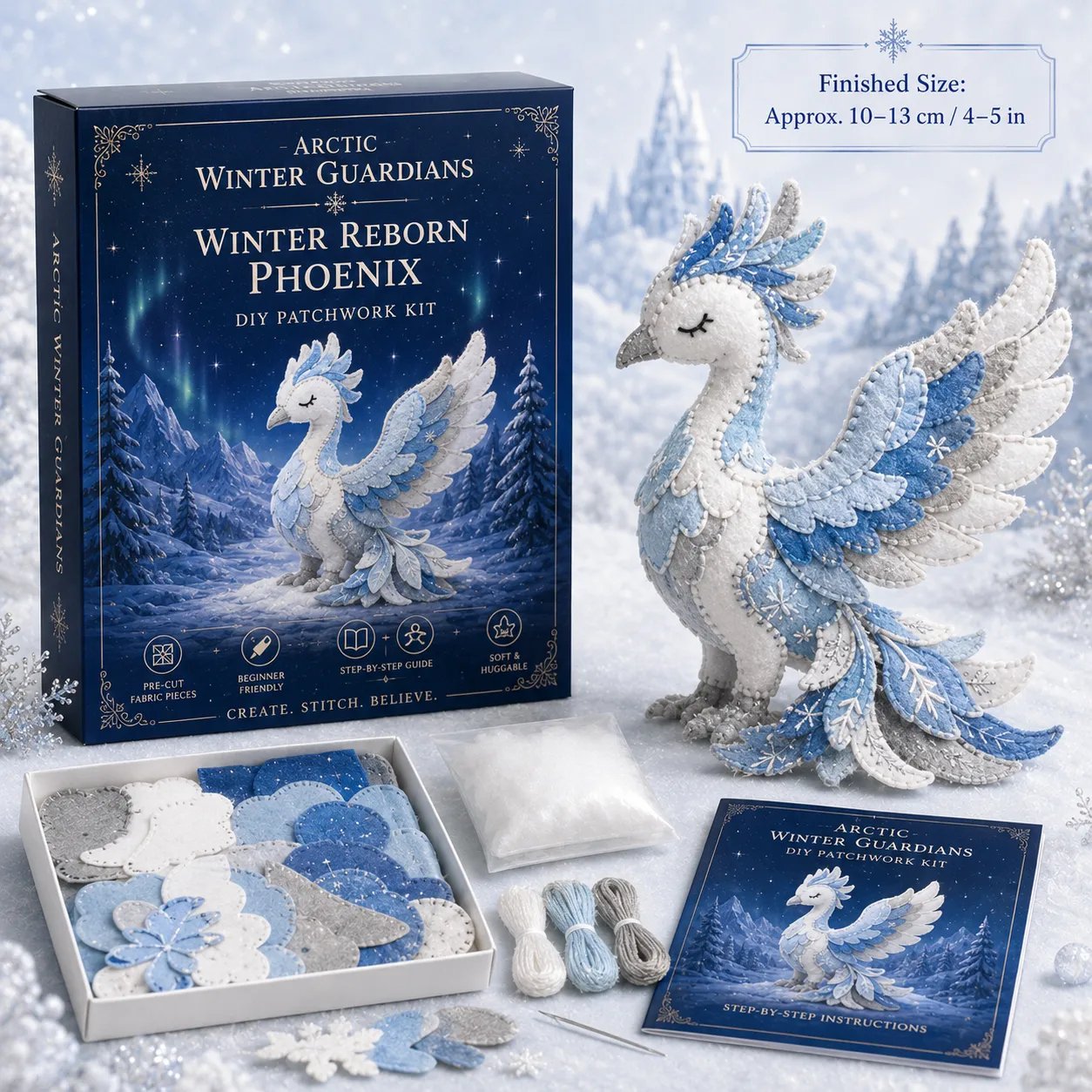 🔥LAST DAY 50% OFF - ❄️Arctic Winter Guardians DIY Patchwork Kit✨🏆