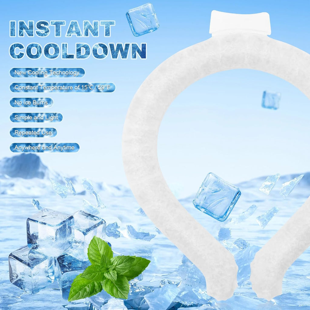 🔥LAST DAY 50% OFF - 🧊Reusable Cooling Neck Ring – Long-Lasting Sweat-Free Relief❄️🏆