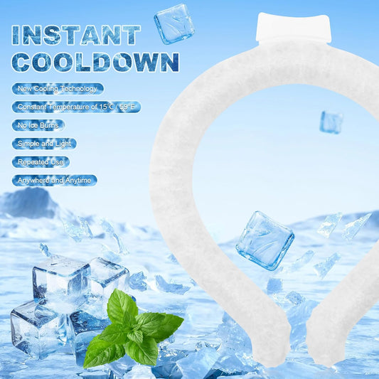 🔥LAST DAY 50% OFF - 🧊Reusable Cooling Neck Ring – Long-Lasting Sweat-Free Relief❄️🏆