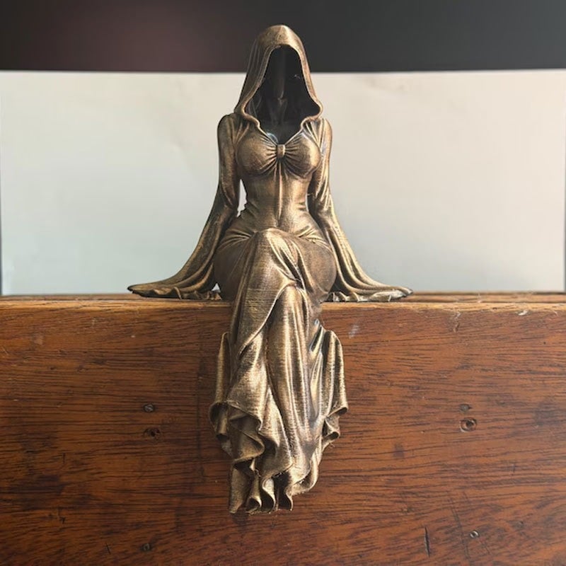 🖤✨ Where Darkness Meets Divine Beauty. The Lady Reaper Ethereal Sculpture💋