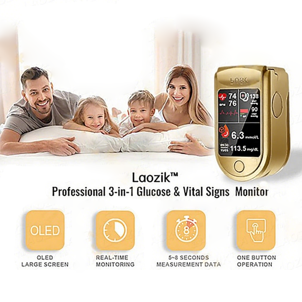 🩸 Subsidized Product | Cheeroll® Professional-Grade 12-in-1 Blood Glucose & Vital Signs Monitor — Painless, fast, and accurate; FDA-certified (Made in California, USA)