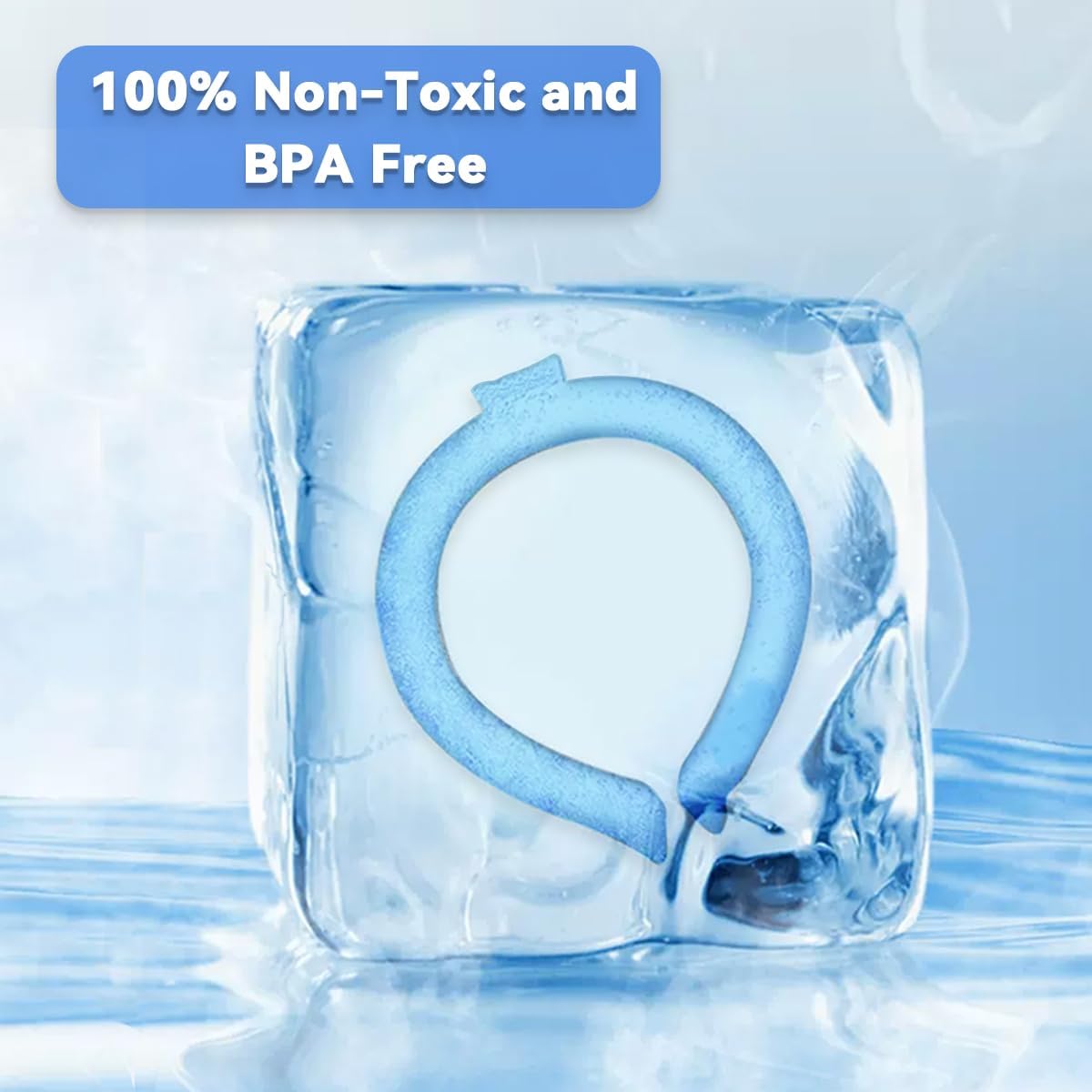 🔥LAST DAY 50% OFF - 🧊Reusable Cooling Neck Ring – Long-Lasting Sweat-Free Relief❄️🏆