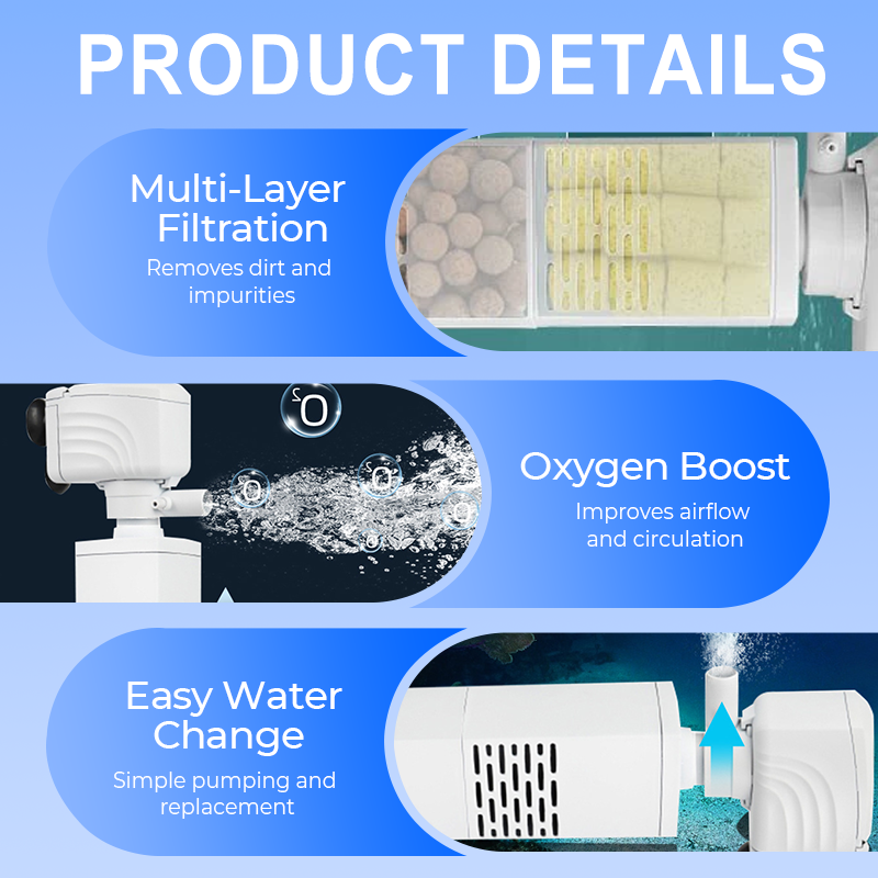 🔥Limited-time offer-Fish Tank 6-in-1 Filter - Filtration, Oxygenation & Water Pumping🔥